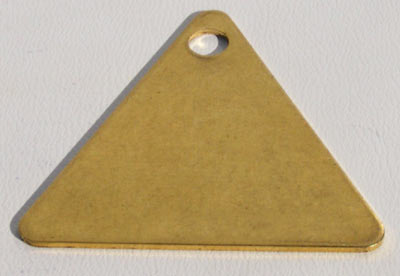 Industrial Blank, Triangle, 39x39 mm, Stainless Steel