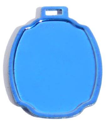 Engraveable Barrel 30x54 mm, Transparent Blue, Stainless-Steel