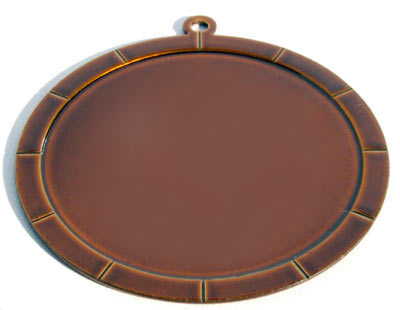 Engraveable Circle, 49x49 mm, Transparent Copper Color, Stainless-Steel