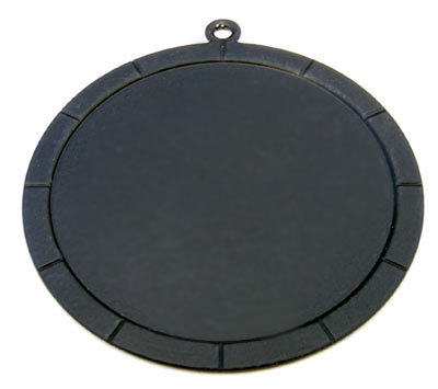 Engraveable Circle, 49x49 mm, Matte Black, Stainless-Steel