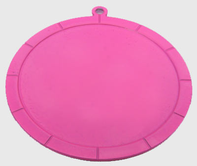 Engraveable Circle, 49x49 mm, Neon Pink, Stainless-Steel