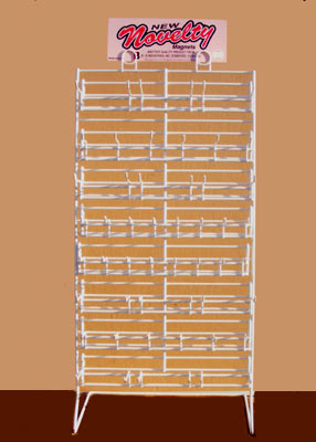 Counter Display Rack, 24" holds 144 Magnets (6 x 24 unique categories)
