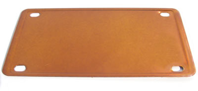 Engraveable Bike Plate, 102x56 mm, Transparent Copper Color, Stainless-Steel