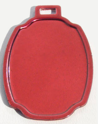 Engraveable Barrel, 30x54 mm, Transparent Red, Stainless-Steel