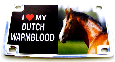 Bike Plate/Magnet Assortment, Stainless, Horse Breeds