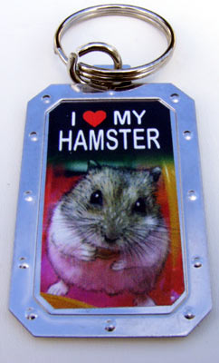 Key-Chain Assortment, Furry Pets, Stainless-Steel