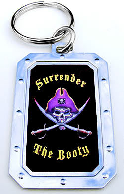 Key-Chain Assortment, Pirate Slogans, Stainless-Steel