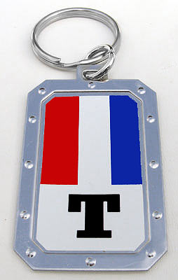 Key-Chain Assortment, Nautical Initial, Stainless-Steel