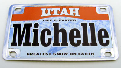 Bike State License Plate Assortment, Women's Names