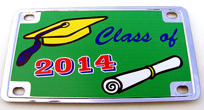 Bike Plate/Magnet Assortment, Stainless, Class Of
