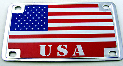 Bike Plate/Magnet Assortment, Stainless, N. & S. America