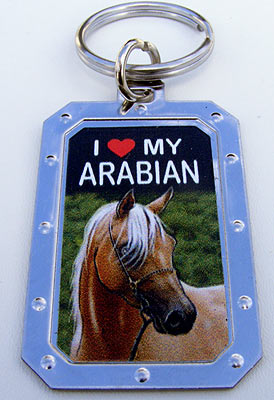 Key-Chain Assortment, Horse Breeds, Stainless-Steel