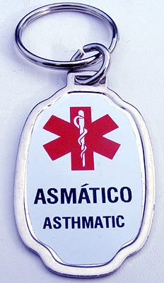 Key-Chain Assortment, Medical Life Savers, Spanish, Stainless-Steel