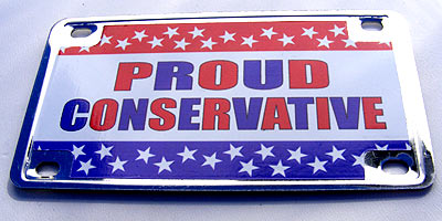 Bike Plate/Magnet Assortment, Political Party, Stainless-Steel