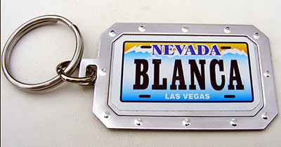 Key-Chain Assortment, Popular Spanish Women's Names, Stainless-Steel