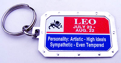 Key-Chain Assortment, Zodiac Standard, Stainless-Steel