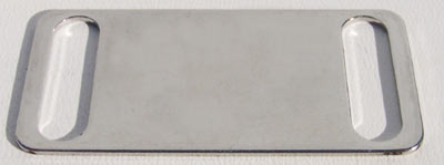 Engraveable Collar Slide, 47x23mm, Shiny Stainless-Steel