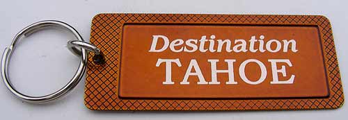Key-Chain Assortment, Engraved, Destination, Copper Color, Stainless