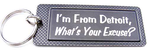 Key-Chain Assortment, Engraved, City Pride, Black, Stainless