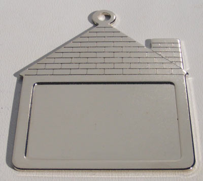 Engraveable House, 44x60 mm, Shiny Stainless-Steel