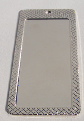 Engraveable Rectangle, Long, 33x77 mm, Shiny Stainless-Steel