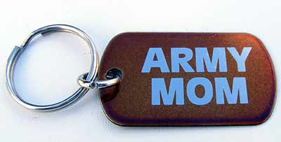 Key-Chain Assortment, Engraved, Military Faimily, Stainless-Steel