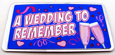 Bike Plate/Magnet Assortment,Wedding, Stainless-Steel