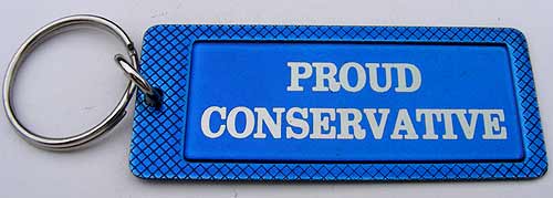 Key-Chain Assortment, Engraved Political Pride, Stainless