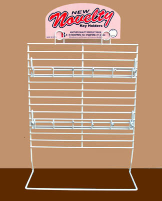 Counter Display Rack, 15", Holds 144 Key-Chains (12 x 12 unique categories)