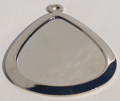 Engraveable Tear Drop, 40x53 mm, Shiny Stainless-Steel